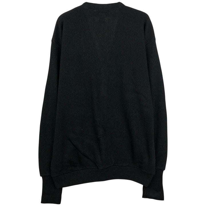 1990'S Arnold Palmer Acrylic Knit Cardigan, Made in USA, Men's Size L (approx.), Vintage acrylic black type Vintage Second Hand