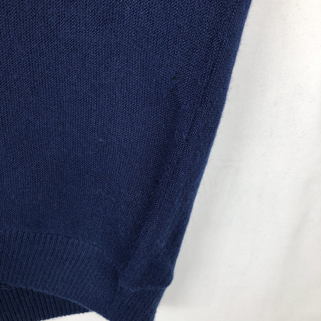 80s-90'S ROBERT BRUCE Acrylic Knit Cardigan, Made in USA, Men's Size L (Equivalent), Vintage acrylic navy blue type Vintage Second Hand