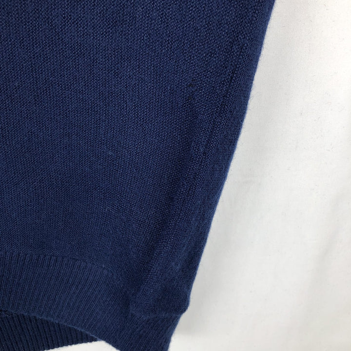 80s-90'S ROBERT BRUCE Acrylic Knit Cardigan, Made in USA, Men's Size L (Equivalent), Vintage acrylic navy blue type Vintage Second Hand