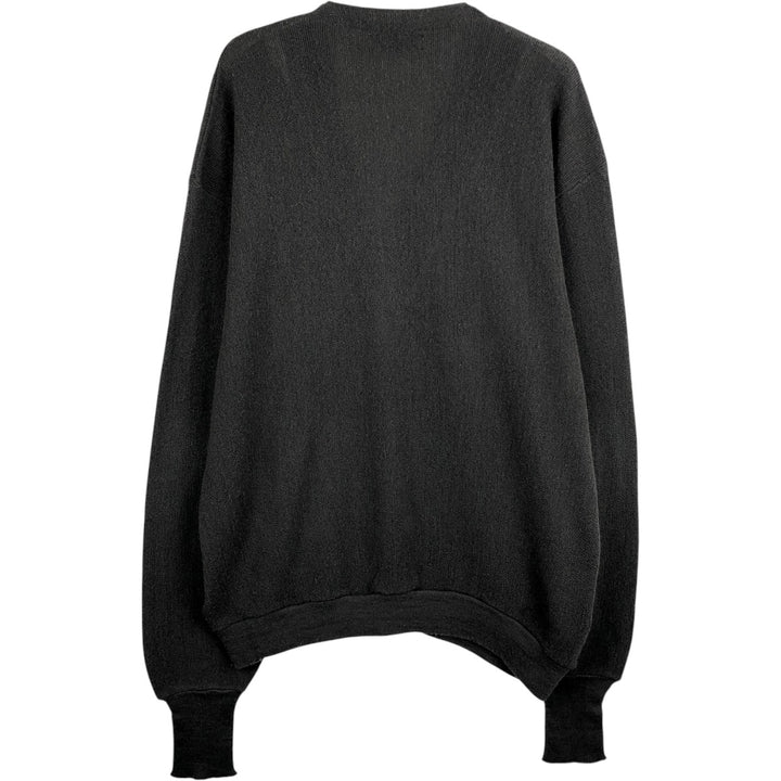 ~90'S Jantzen knit cardigan, made in USA, men's size XL equivalent, vintage. unclear Charcoal Vintage Second Hand