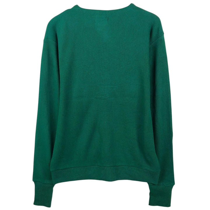 HONORS Acrylic Knit Cardigan, Made in USA, Men's Size L (equivalent) acrylic green type Vintage Second Hand