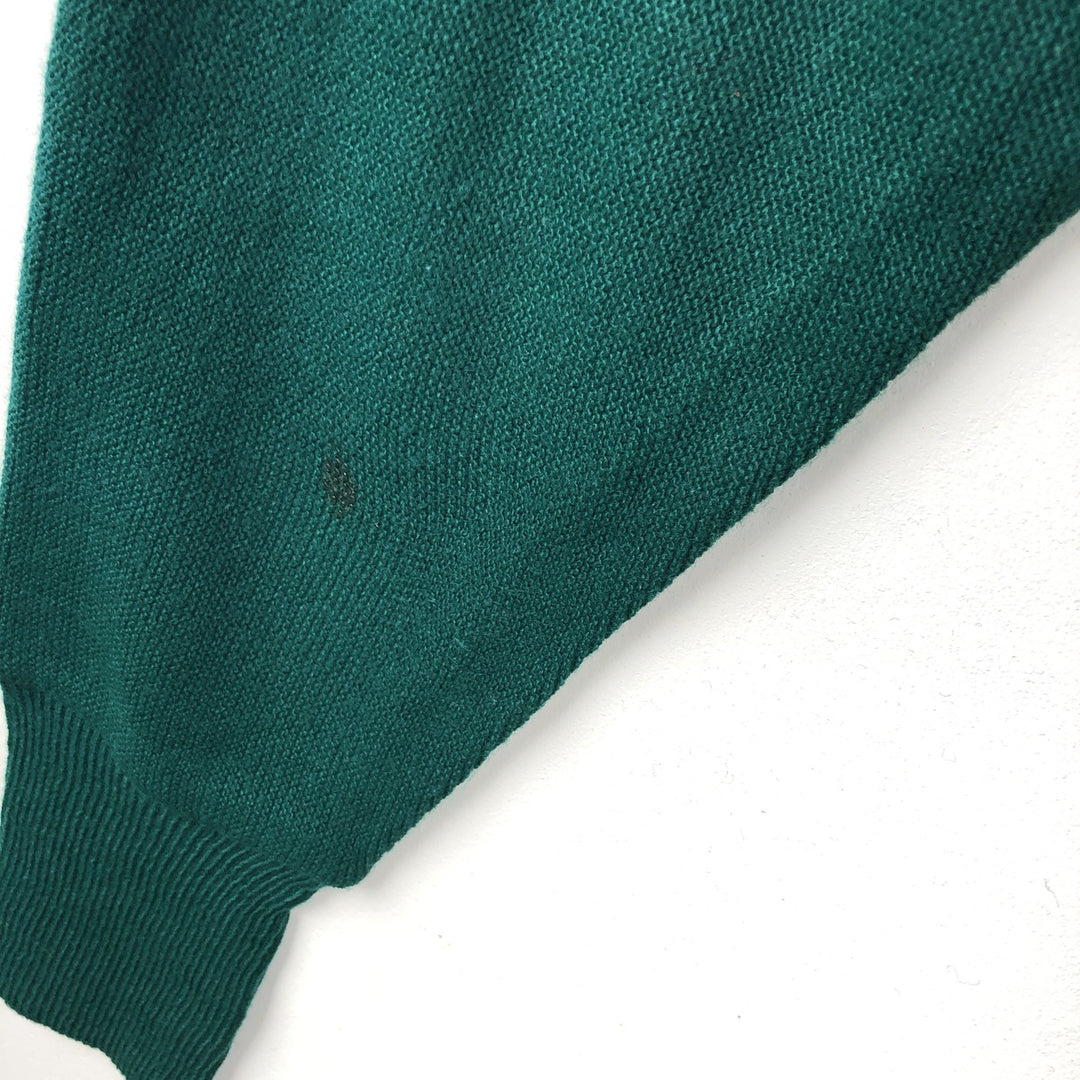 HONORS Acrylic Knit Cardigan, Made in USA, Men's Size L (equivalent) acrylic green type Vintage Second Hand