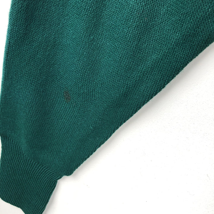 HONORS Acrylic Knit Cardigan, Made in USA, Men's Size L (equivalent) acrylic green type Vintage Second Hand