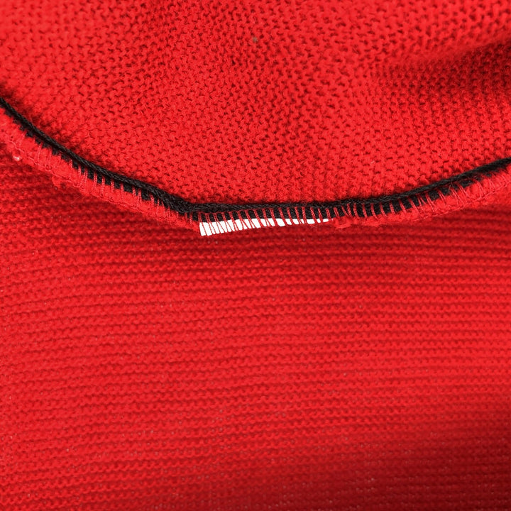 70s-era CLASSICS knit cardigan, made in USA, men's size XL equivalent, vintage. unclear red type Vintage Second Hand
