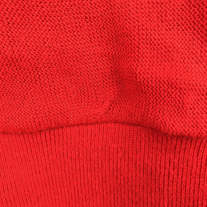 70s-era CLASSICS knit cardigan, made in USA, men's size XL equivalent, vintage. unclear red type Vintage Second Hand