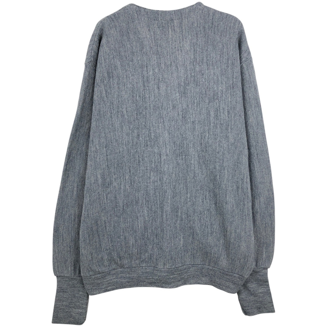 Vintage 80s-90'S Par Four acrylic knit cardigan, made in the USA, men's size XL acrylic gray type Vintage Second Hand