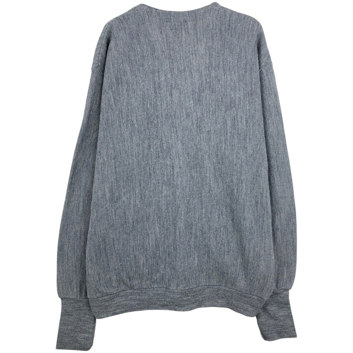 Vintage 80s-90'S Par Four acrylic knit cardigan, made in the USA, men's size XL acrylic gray type Vintage Second Hand