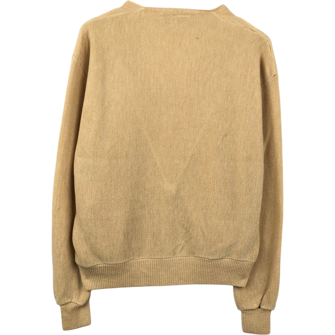 1970'S Charming Forge Acrylic Knit Cardigan, Made in USA, Men's Size XL (Equivalent), Vintage acrylic Beige type Vintage Second Hand