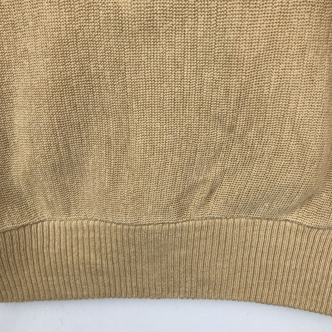 1970'S Charming Forge Acrylic Knit Cardigan, Made in USA, Men's Size XL (Equivalent), Vintage acrylic Beige type Vintage Second Hand