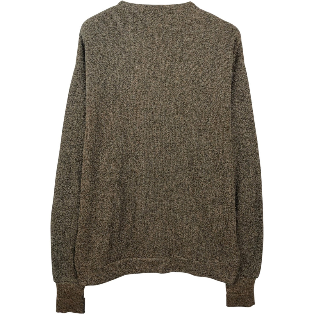 90'S Cypress Links knit cardigan, made in USA, men's size XL equivalent, vintage. unclear walnut Vintage Second Hand