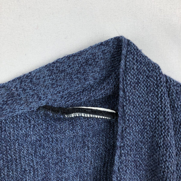 90'S PINNACLE knit cardigan, made in USA, men's size M equivalent, vintage. unclear navy blue type Vintage Second Hand