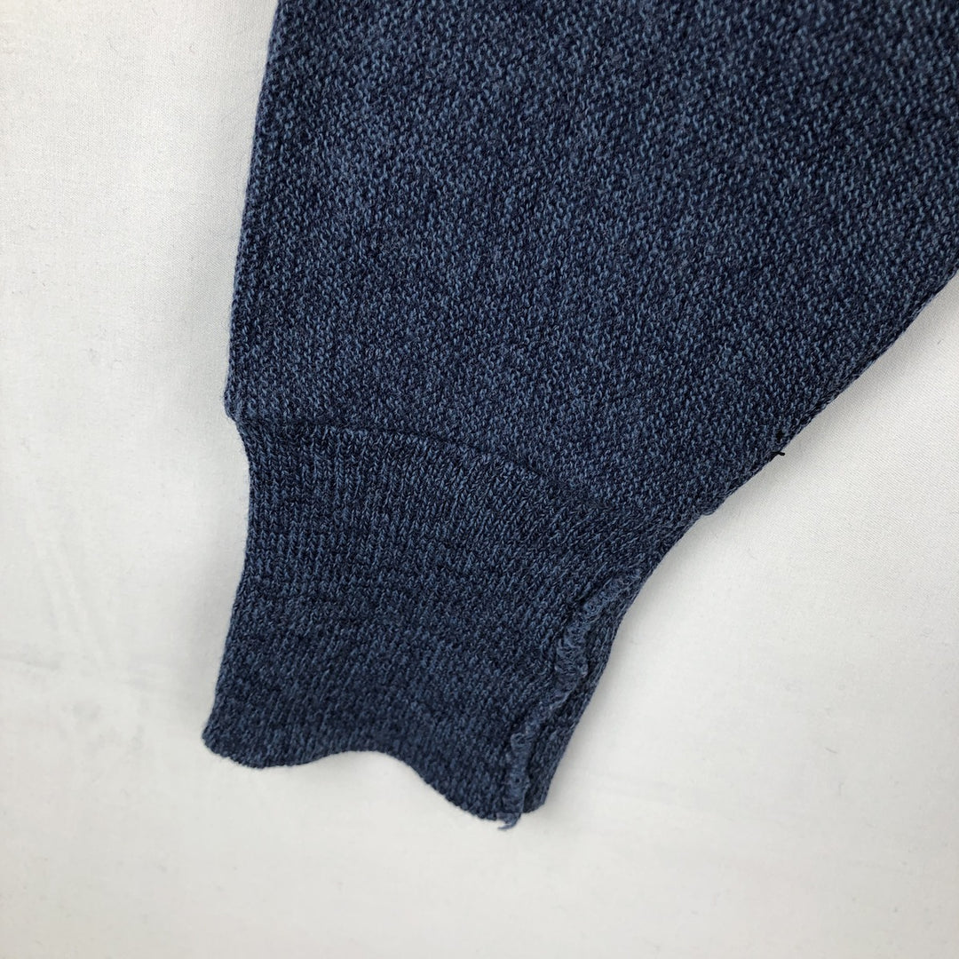 90'S PINNACLE knit cardigan, made in USA, men's size M equivalent, vintage. unclear navy blue type Vintage Second Hand