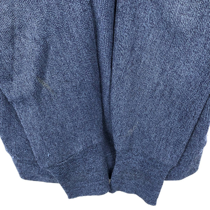 90'S PINNACLE knit cardigan, made in USA, men's size M equivalent, vintage. unclear navy blue type Vintage Second Hand