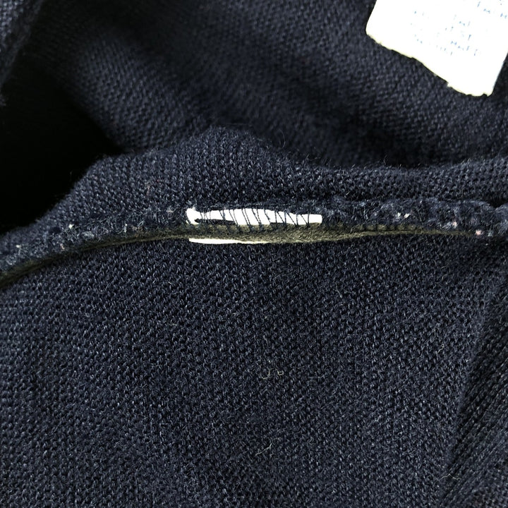 ~90'S RC SPORTSWEAR THE BIG R Pennsylvania State University College Knit Cardigan, Made in USA, Men's Size L (Equivalent), Vintage unclear navy blue type Vintage Second Hand