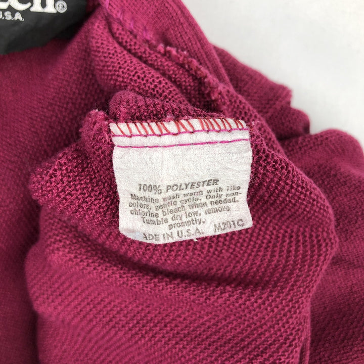 1990'S Jantzen knit cardigan, made in USA, men's size XL equivalent, vintage. polyester Purple type red-purple Vintage Second Hand