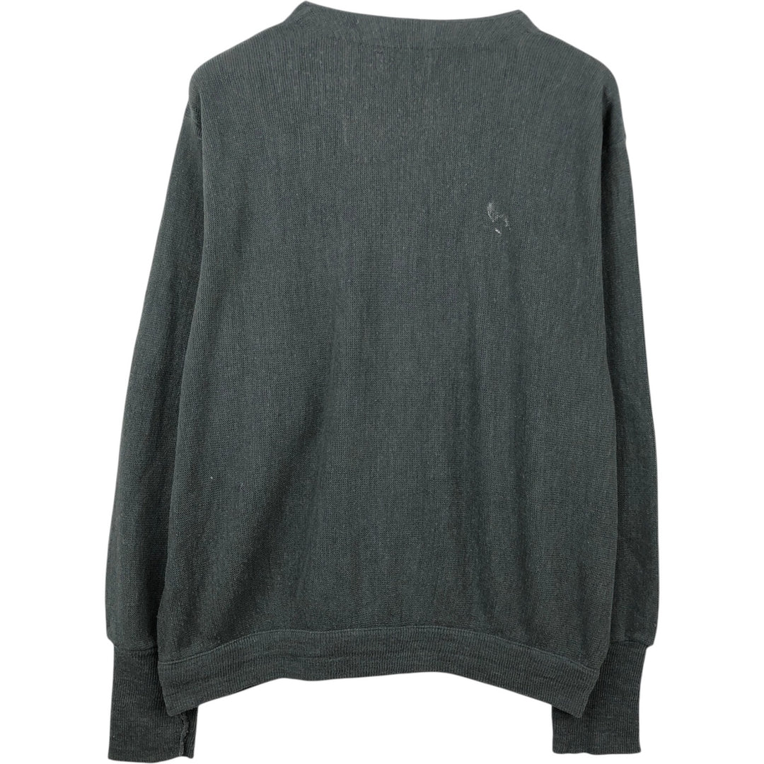 Vintage 90'S IZOD knit cardigan, made in the USA, men's size XL unclear gray type Vintage Second Hand