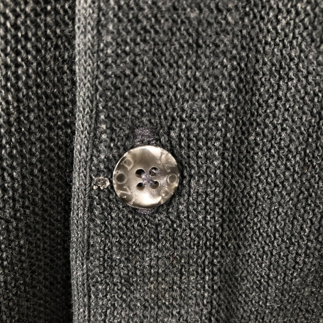 Vintage 90'S IZOD knit cardigan, made in the USA, men's size XL unclear gray type Vintage Second Hand