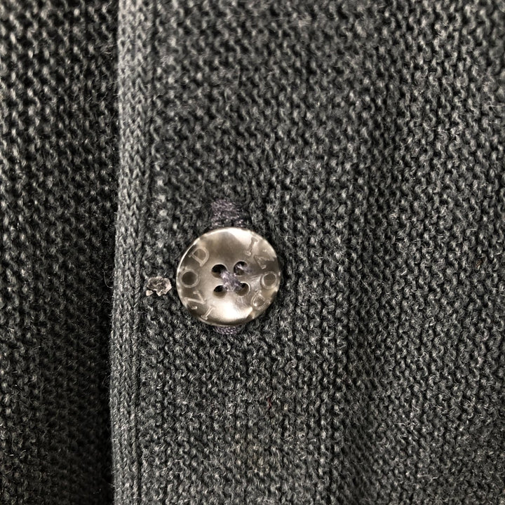 Vintage 90'S IZOD knit cardigan, made in the USA, men's size XL unclear gray type Vintage Second Hand