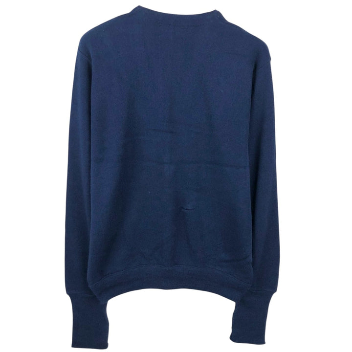 Vintage 90'S Jantzen acrylic knit cardigan, made in the USA, size M, men's acrylic navy blue type Vintage Second Hand