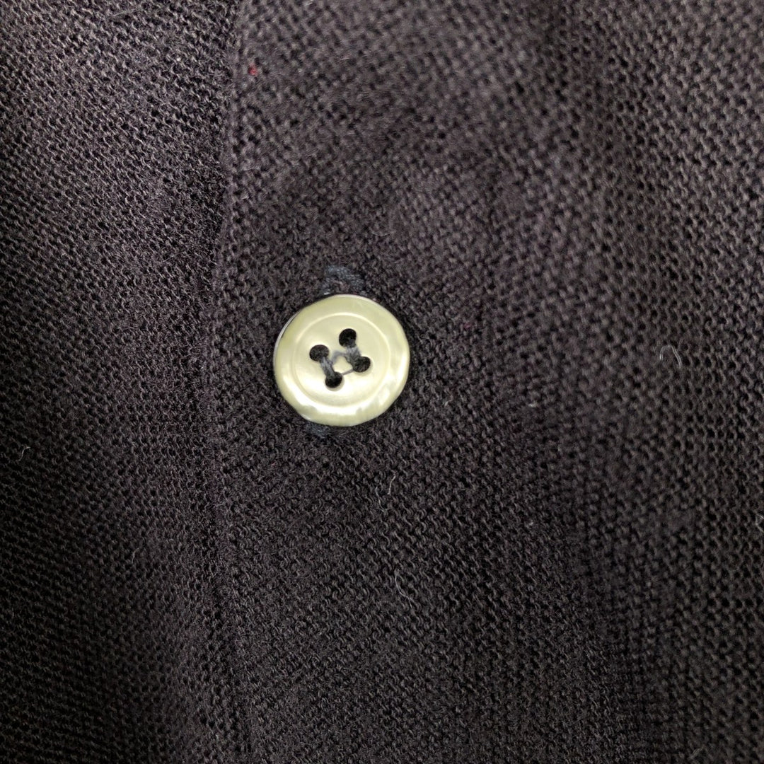 1980'S ASPETUCK TRADING CO. Acrylic Knit Cardigan, Made in USA, Men's Size L (approx.), Vintage acrylic black type Vintage Second Hand