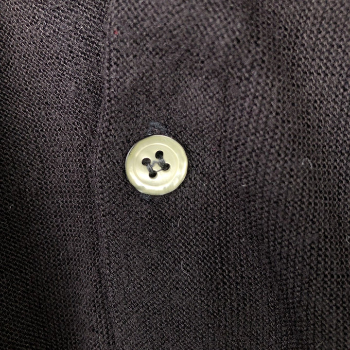 1980'S ASPETUCK TRADING CO. Acrylic Knit Cardigan, Made in USA, Men's Size L (approx.), Vintage acrylic black type Vintage Second Hand