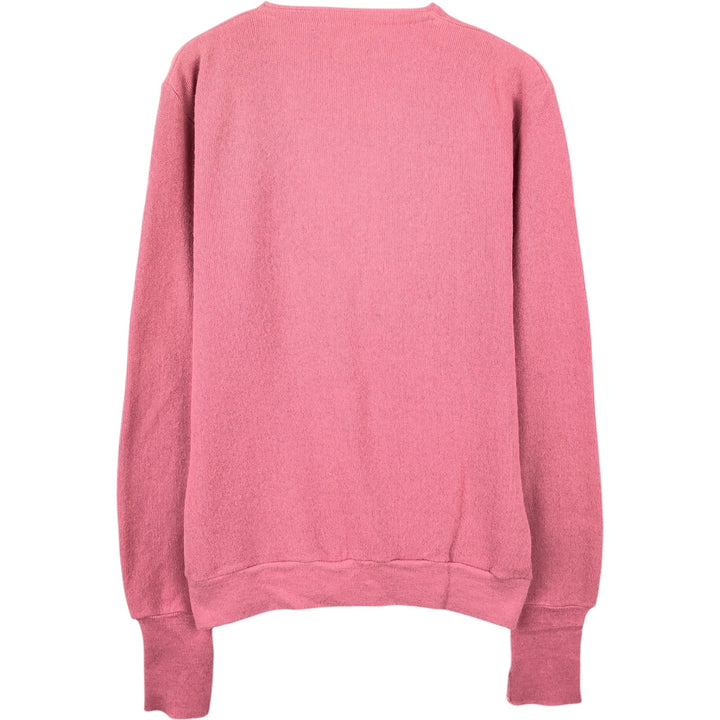 1980'S PURITAN Acrylic Knit Cardigan, Made in USA, Men's Size L (approx.), Vintage Oron Acrylic pink type Vintage Second Hand