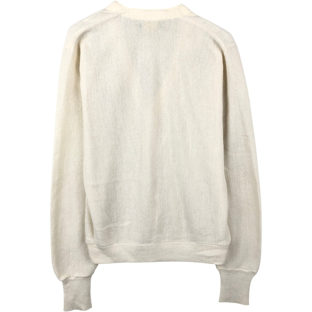 MUNSINGWEAR GRAND SLAM Acrylic Knit Cardigan, Men's Size M (equivalent) unclear ivory Vintage Second Hand