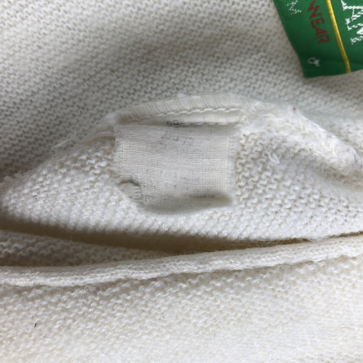 MUNSINGWEAR GRAND SLAM Acrylic Knit Cardigan, Men's Size M (equivalent) unclear ivory Vintage Second Hand