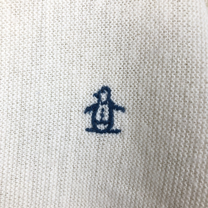 MUNSINGWEAR GRAND SLAM Acrylic Knit Cardigan, Men's Size M (equivalent) unclear ivory Vintage Second Hand