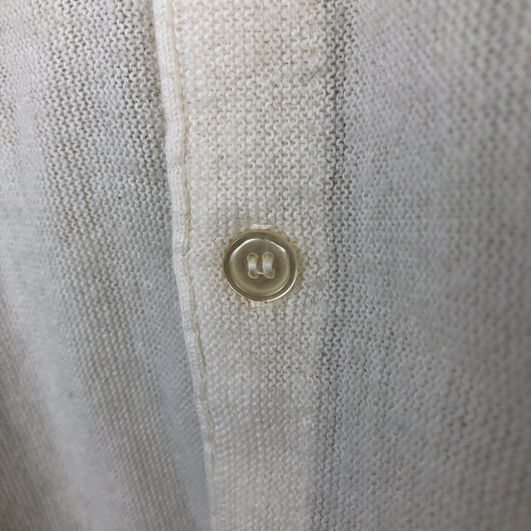 MUNSINGWEAR GRAND SLAM Acrylic Knit Cardigan, Men's Size M (equivalent) unclear ivory Vintage Second Hand