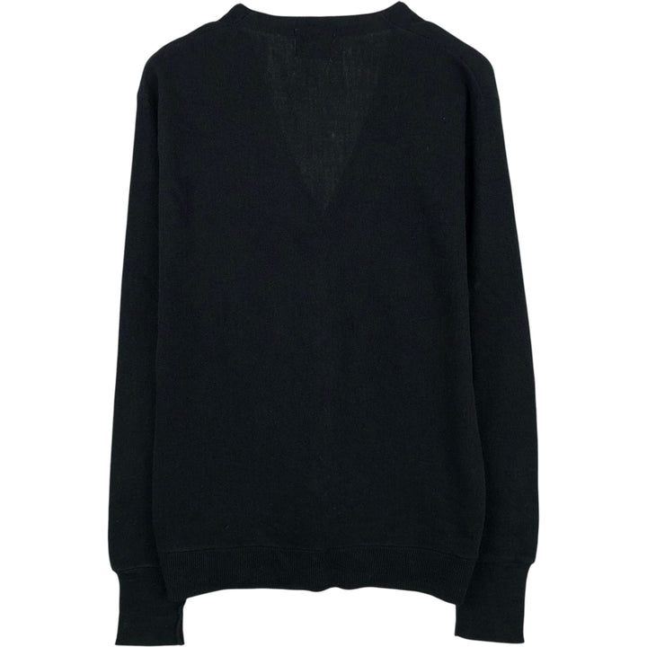 Pine State Classics Acrylic Knit Cardigan, Made in USA, Men's Size L (approx.) acrylic black type Vintage Second Hand