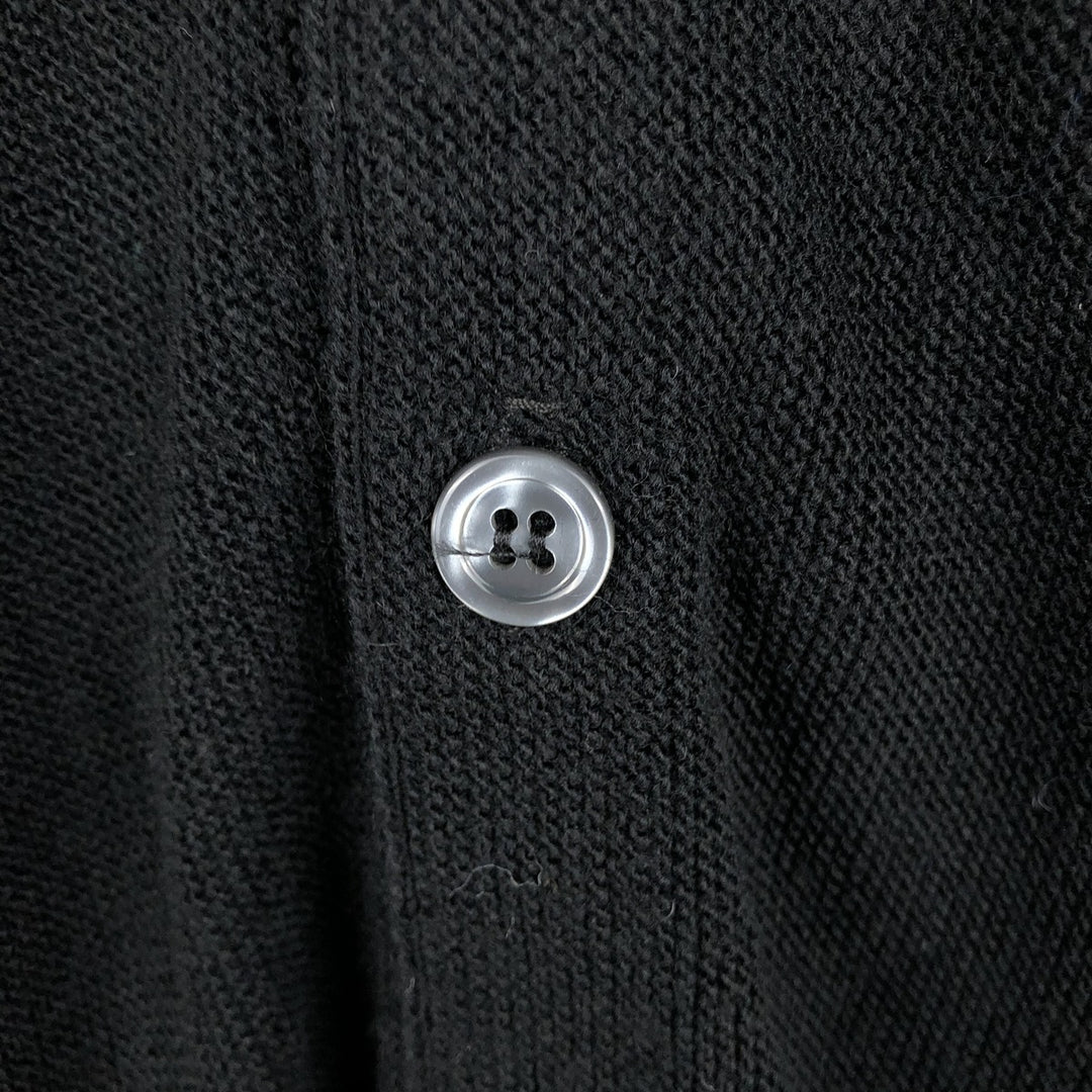 Pine State Classics Acrylic Knit Cardigan, Made in USA, Men's Size L (approx.) acrylic black type Vintage Second Hand