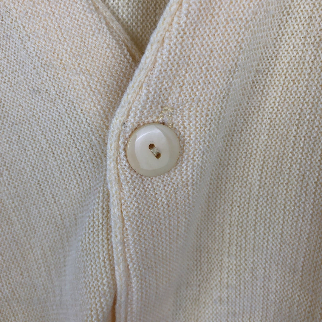 Arnold Palmer acrylic knit cardigan, made in Canada, men's size XL equivalent. acrylic lemon yellow Vintage Second Hand
