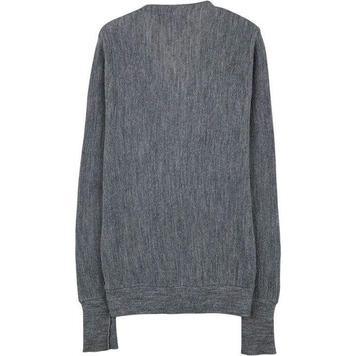 90'S DAVID TAYLOR Acrylic Knit Cardigan, Made in USA, Men's Size S (Equivalent), Vintage acrylic gray type Vintage Second Hand