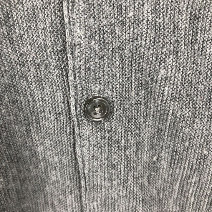 90'S DAVID TAYLOR Acrylic Knit Cardigan, Made in USA, Men's Size S (Equivalent), Vintage acrylic gray type Vintage Second Hand