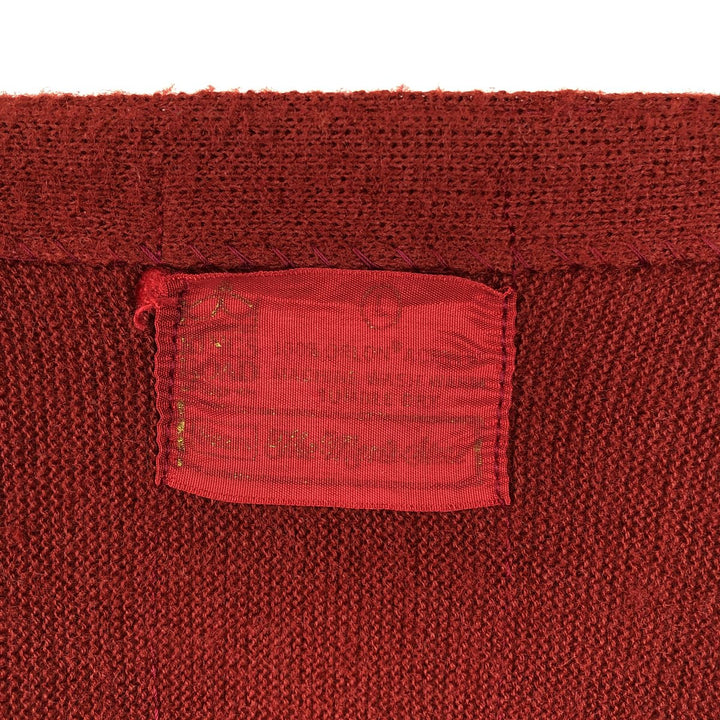 Knit cardigan, men's size M (equivalent) unclear red type Vintage Second Hand