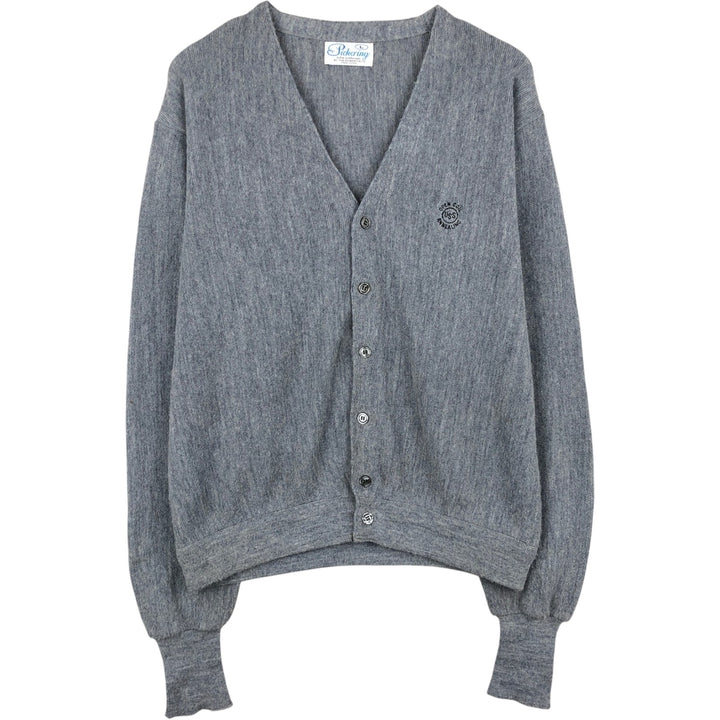 ~90'S THE KIMBERTON CO PICKERING knit cardigan, made in USA, men's size L equivalent, vintage. unclear gray type Vintage Second Hand