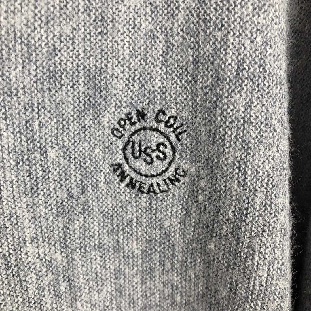 ~90'S THE KIMBERTON CO PICKERING knit cardigan, made in USA, men's size L equivalent, vintage. unclear gray type Vintage Second Hand