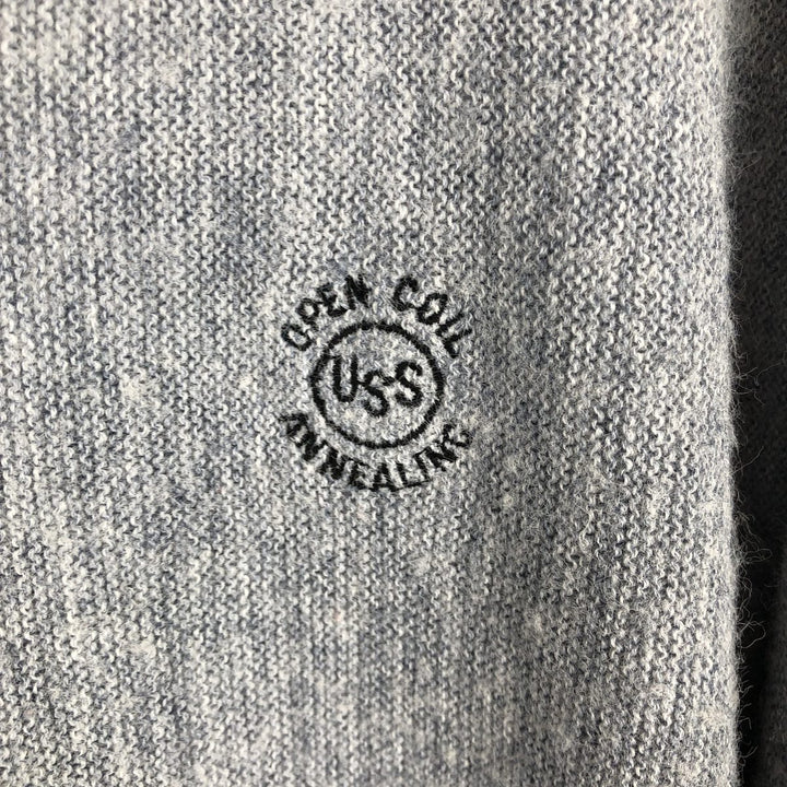 ~90'S THE KIMBERTON CO PICKERING knit cardigan, made in USA, men's size L equivalent, vintage. unclear gray type Vintage Second Hand