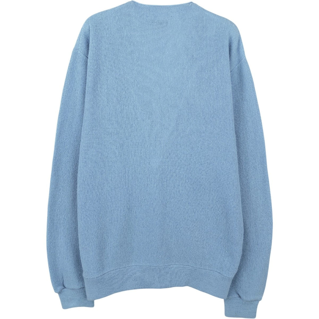 70s-80'S Grand Slam Munsingwear knit cardigan, men's size M equivalent, vintage. unclear Blue type light blue Vintage Second Hand