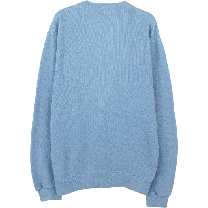 70s-80'S Grand Slam Munsingwear knit cardigan, men's size M equivalent, vintage. unclear Blue type light blue Vintage Second Hand