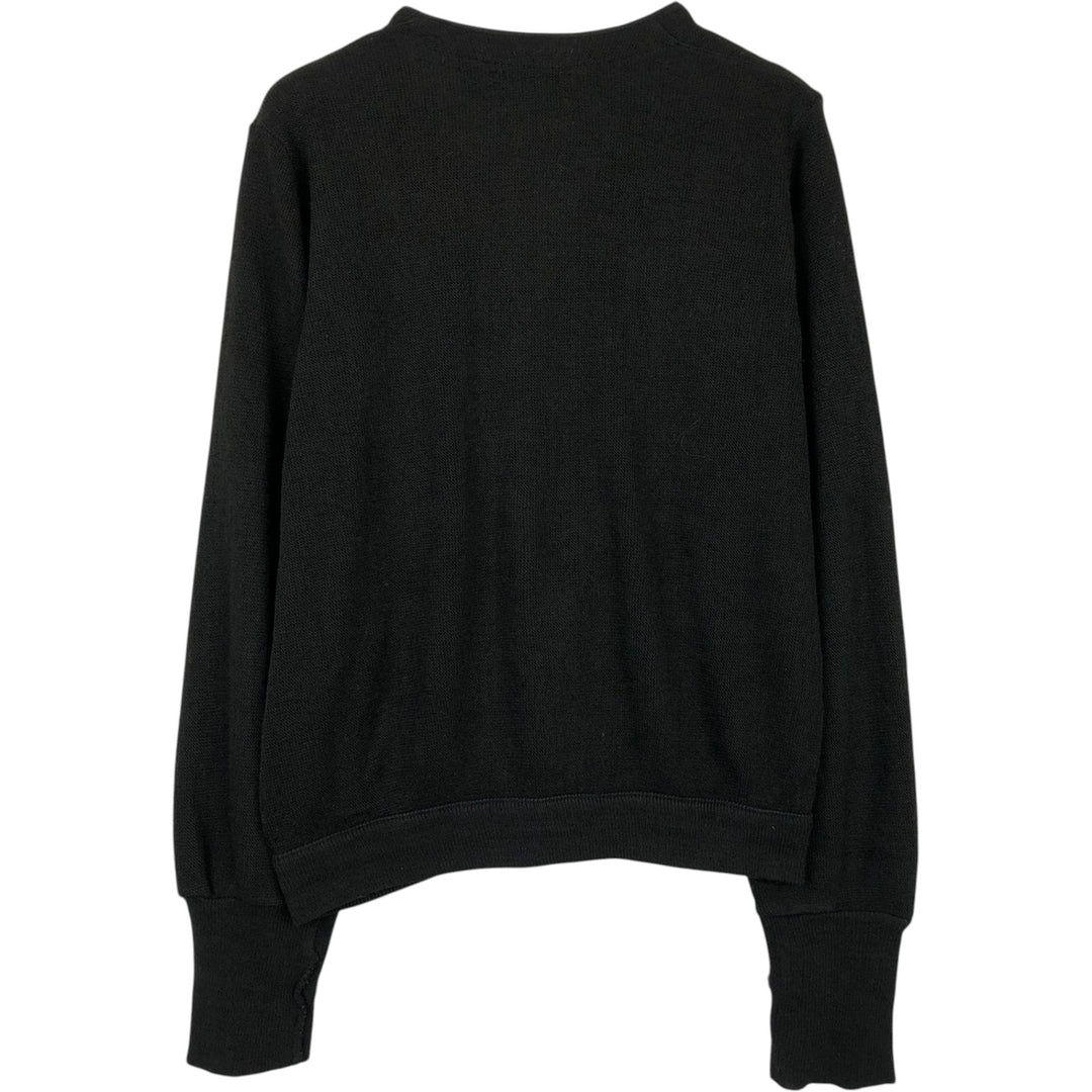 90'S IZOD Acrylic Knit Cardigan, Made in USA, Men's Size S (Equivalent), Vintage acrylic black type Vintage Second Hand