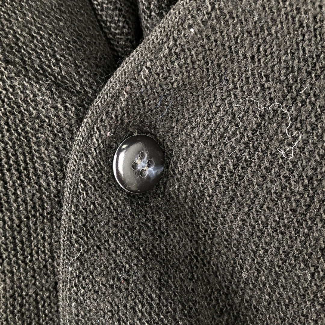 90'S IZOD Acrylic Knit Cardigan, Made in USA, Men's Size S (Equivalent), Vintage acrylic black type Vintage Second Hand