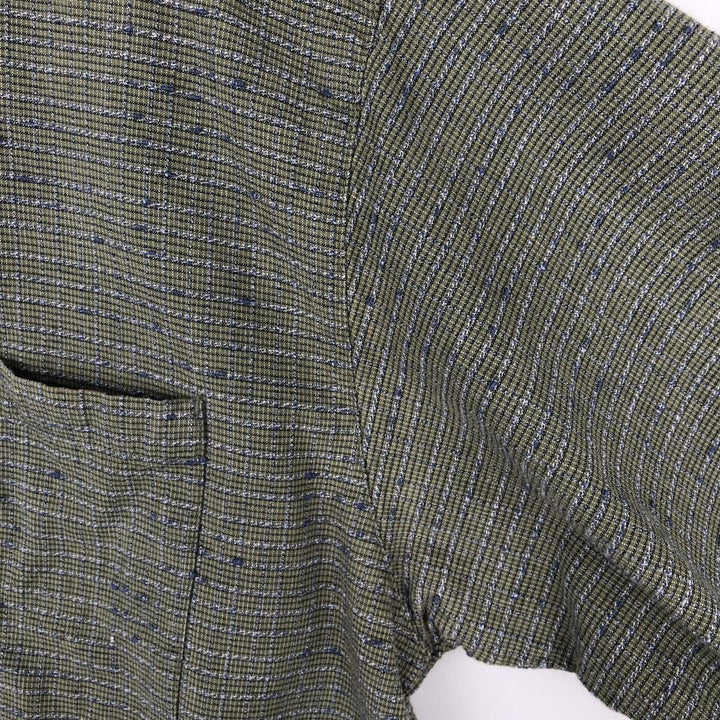 2000'S Columbia Short Sleeve Cotton Check Box Shirt, Men's Size L cotton green type Vintage Second Hand