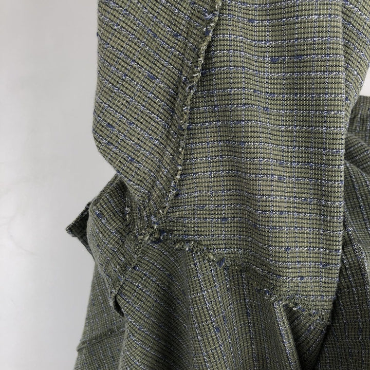 2000'S Columbia Short Sleeve Cotton Check Box Shirt, Men's Size L cotton green type Vintage Second Hand