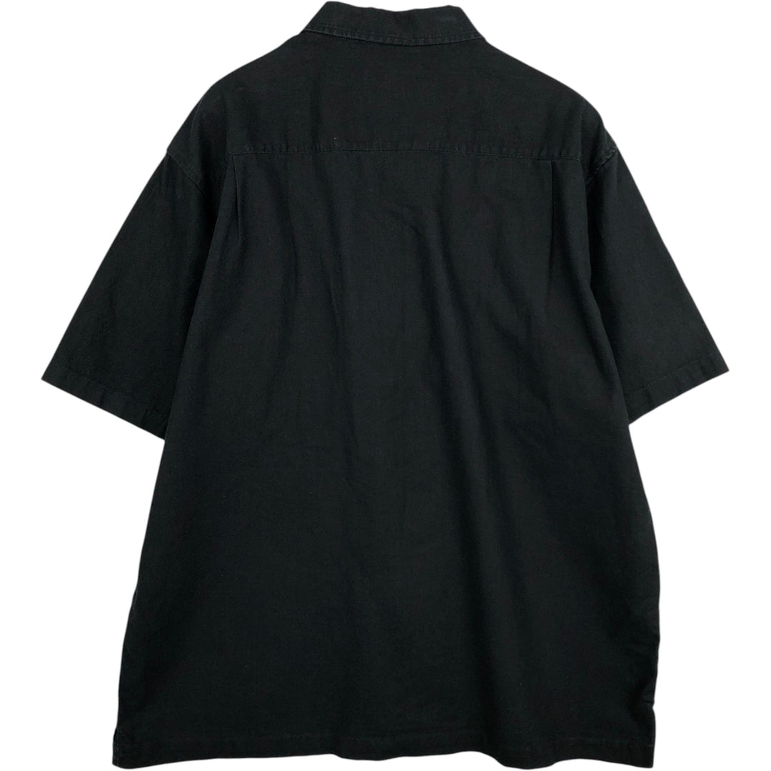 Eddie Bauer Short-Sleeve Box Shirt, Men's Size XL (approx.) unclear black type Vintage Second Hand