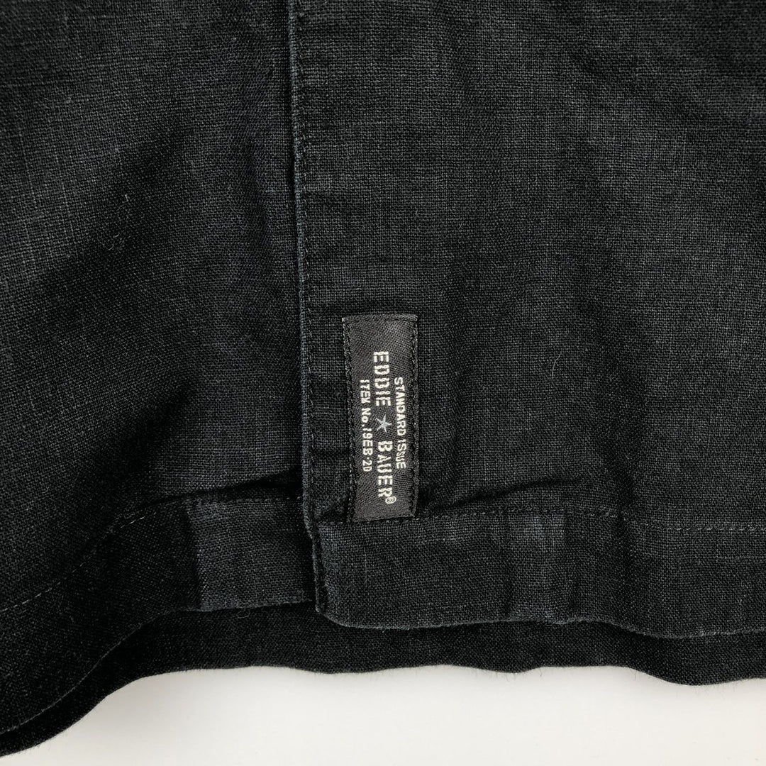 Eddie Bauer Short-Sleeve Box Shirt, Men's Size XL (approx.) unclear black type Vintage Second Hand