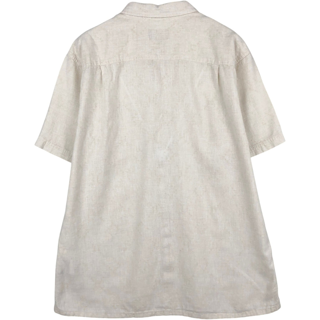 Patagonia 53139SP20 Backstep Shirt, Short Sleeve, Hemp x Cotton, Boxy Shirt, Men's Size L (approx.) Hemp ivory Vintage Second Hand