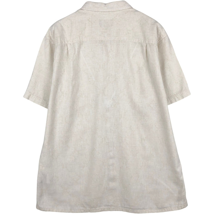 Patagonia 53139SP20 Backstep Shirt, Short Sleeve, Hemp x Cotton, Boxy Shirt, Men's Size L (approx.) Hemp ivory Vintage Second Hand