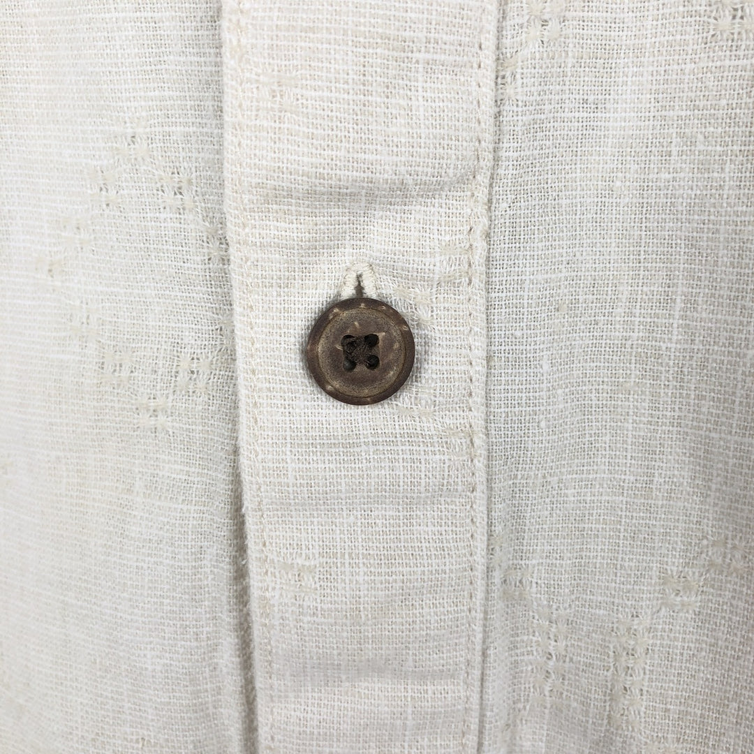 Patagonia 53139SP20 Backstep Shirt, Short Sleeve, Hemp x Cotton, Boxy Shirt, Men's Size L (approx.) Hemp ivory Vintage Second Hand